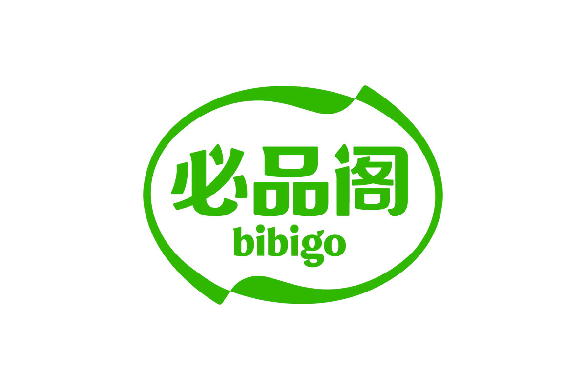 bibigo必品阁logo设计-绿色字标标志