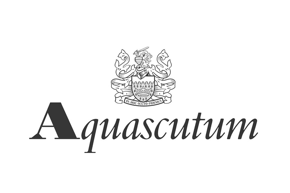 Aquascutum雅格狮丹品牌LOGO设计案例-服装行业标志设计方案
