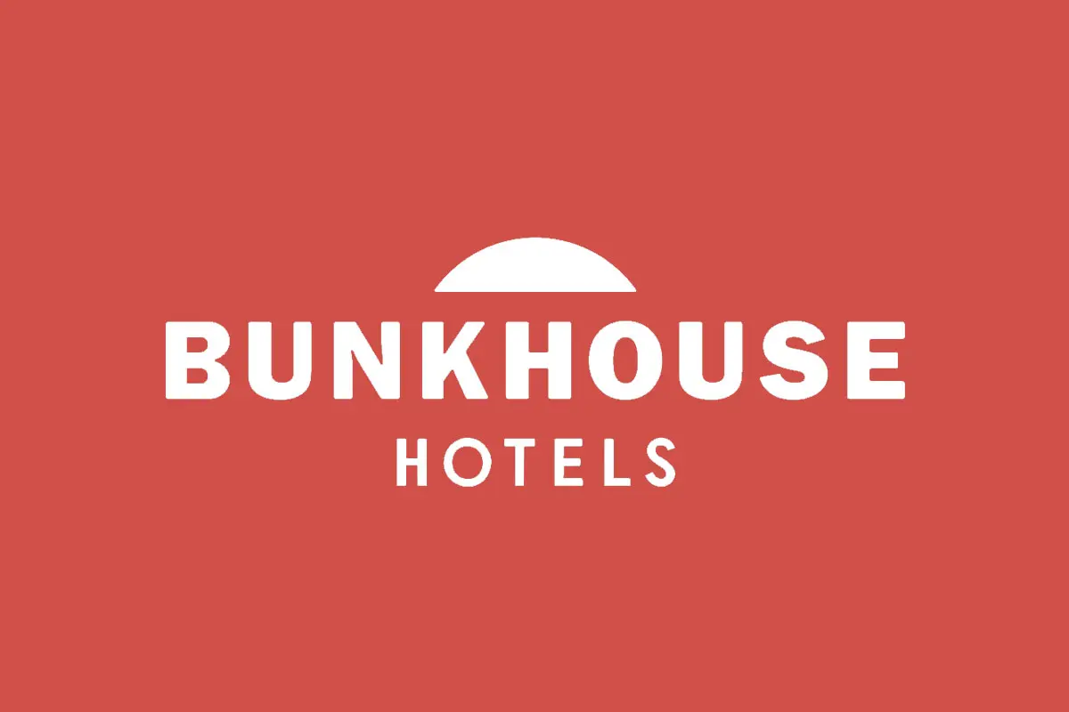 BUNKHOUSE酒店品牌反白LOGO
