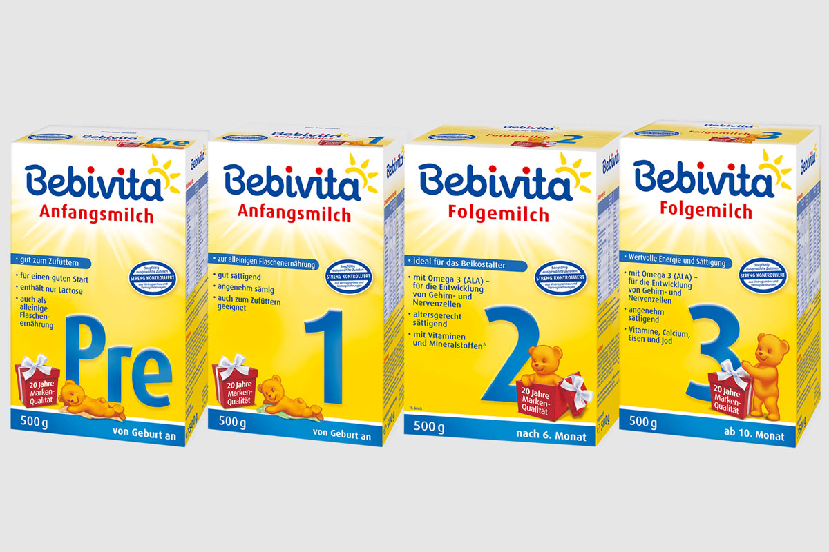 Bebivita贝唯他品牌LOGO设计案例-牛奶行业标志设计方案