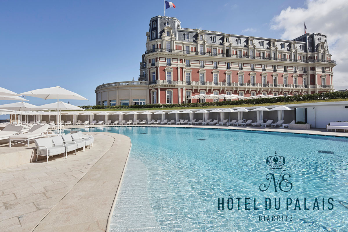 Hôtel du Palais Biarritz比亚里茨皇宫酒店标志设计含义及酒店品牌设计理念