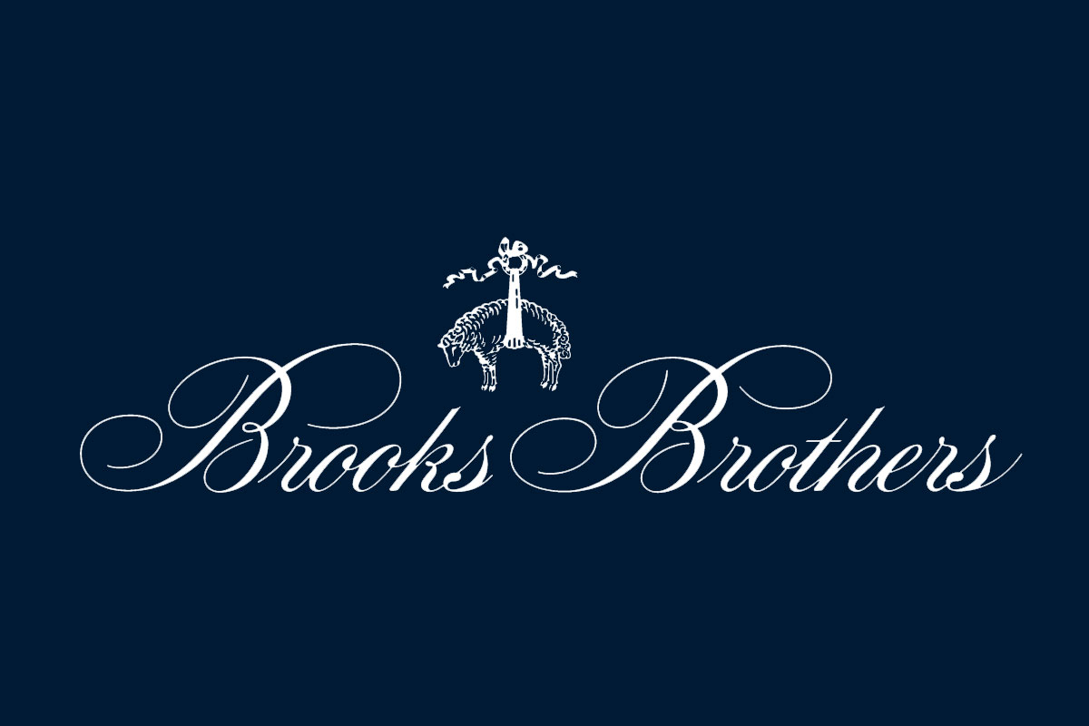 Brooks Brothers布克兄弟反白logo