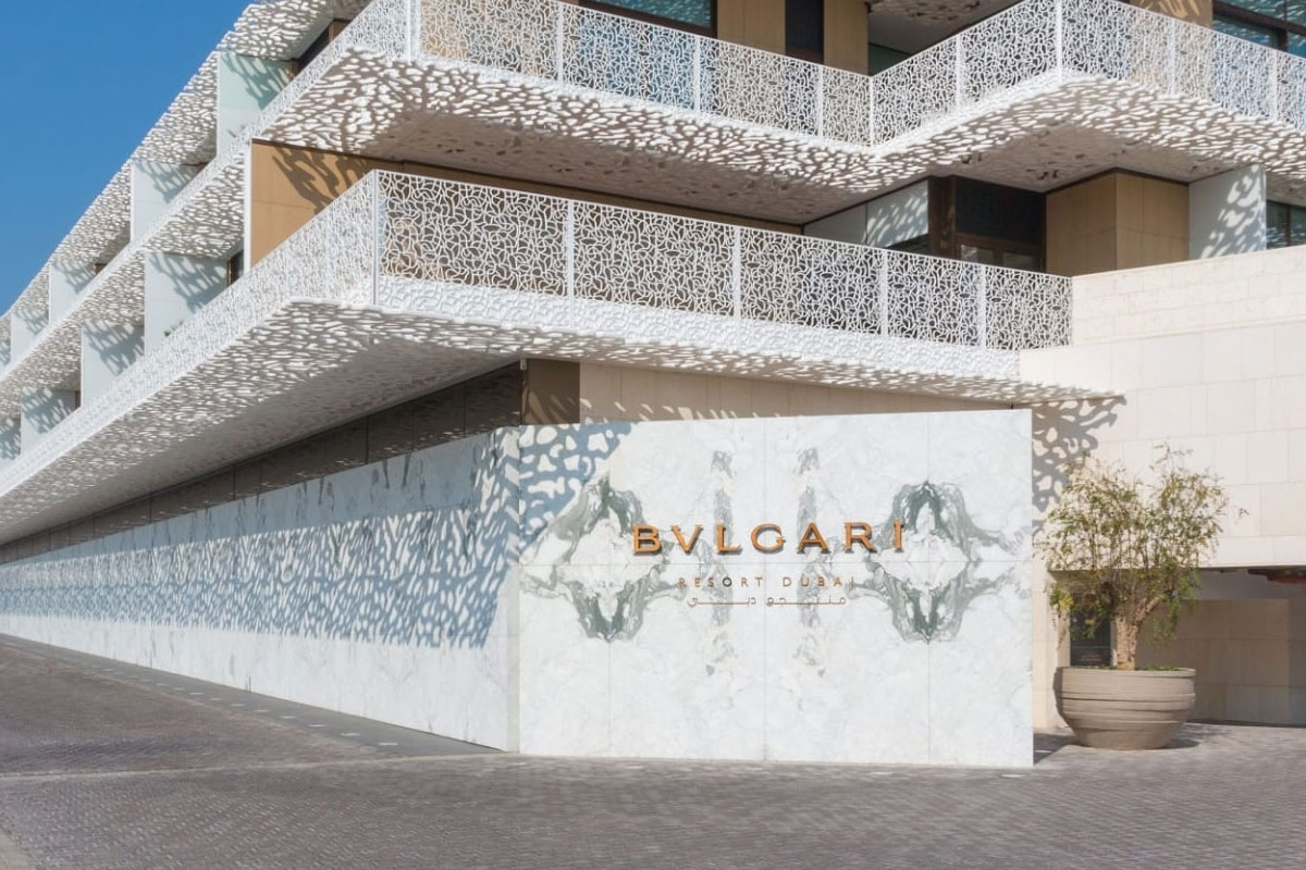 Bulgari酒店品牌大门口