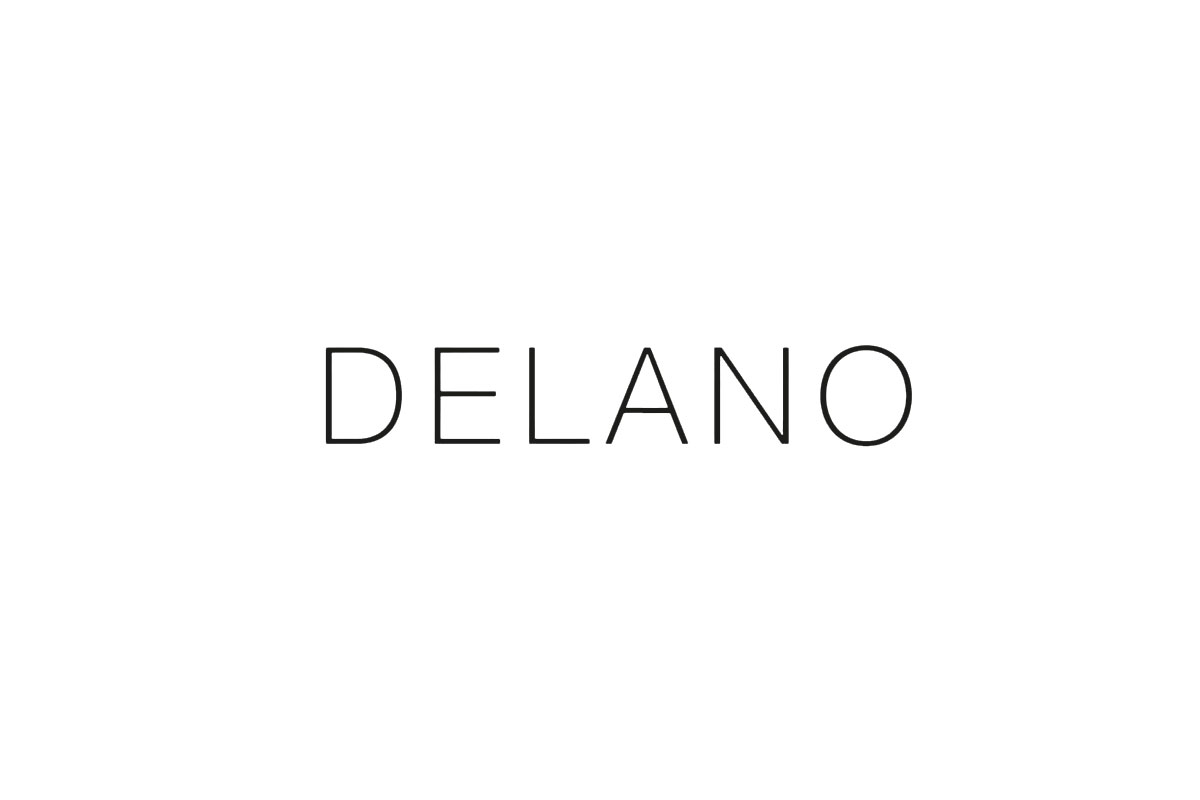 Delano德拉诺酒店品牌LOGO设计案例-酒店行业标志设计方案