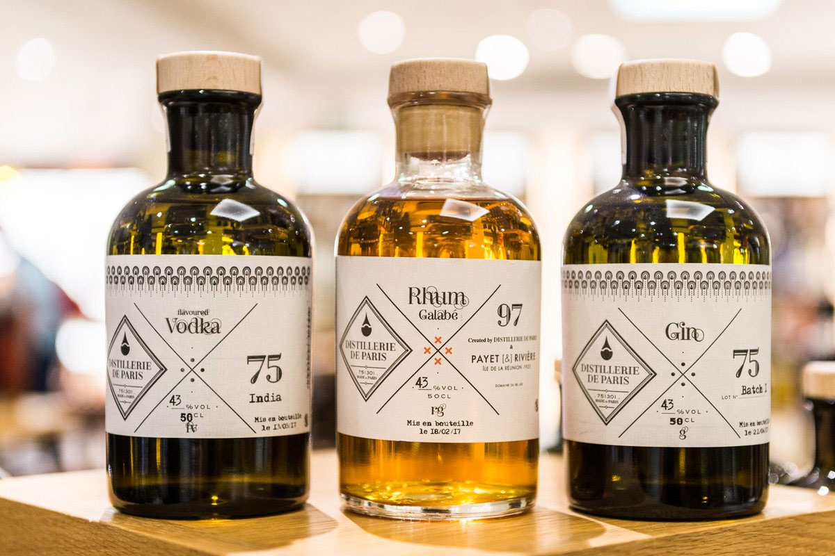 Distillerie de Paris标志设计含义及杜松子酒品牌设计理念