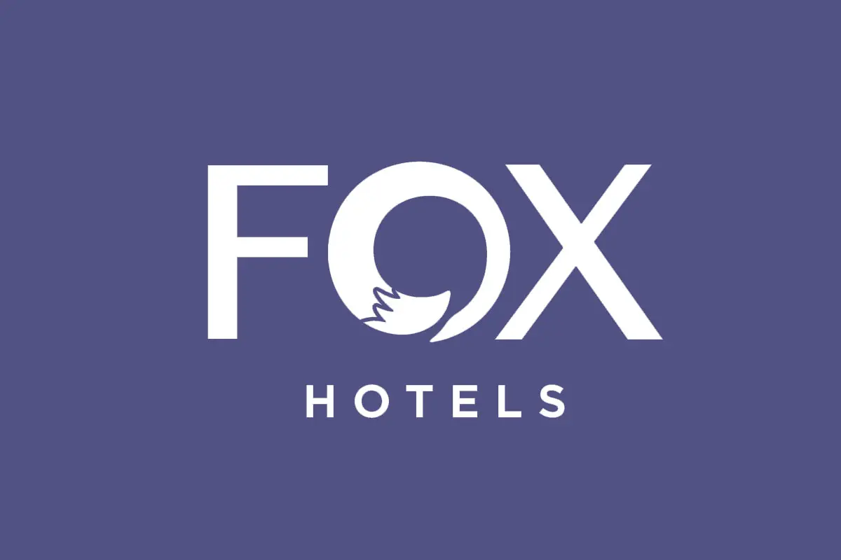 FOX狐狸酒店品牌反白LOGO