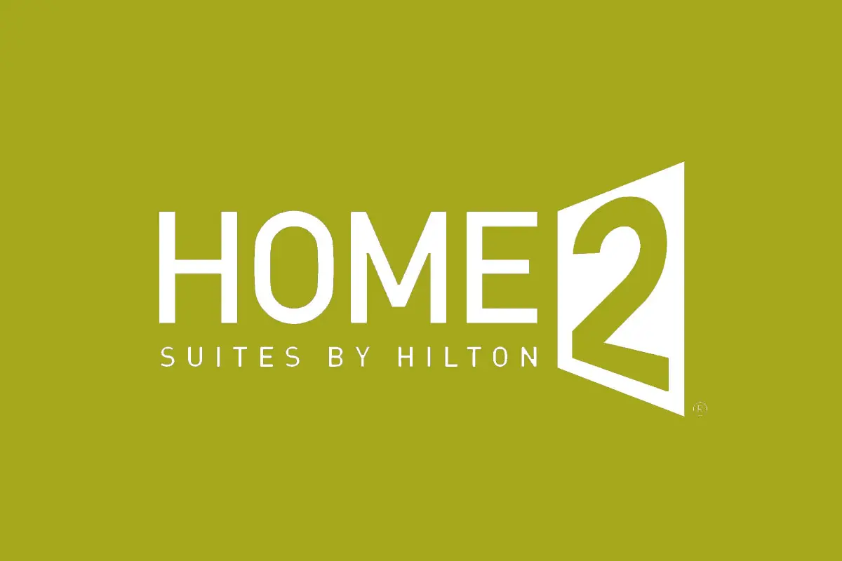 HOME2希尔顿惠庭酒店品牌反白LOGO