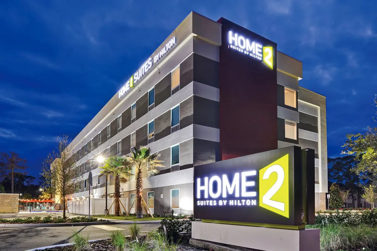 HOME2希尔顿惠庭酒店标志设计含义及酒店品牌设计理念