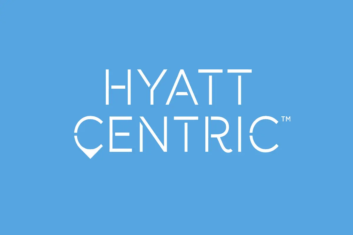 HYATT  CENTRIC凯悦尚萃酒店品牌反白LOGO