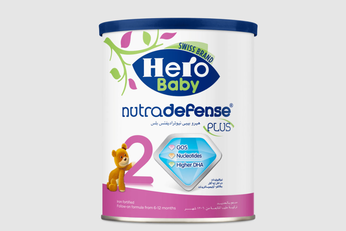Hero Baby品牌LOGO设计案例-牛奶行业标志设计方案