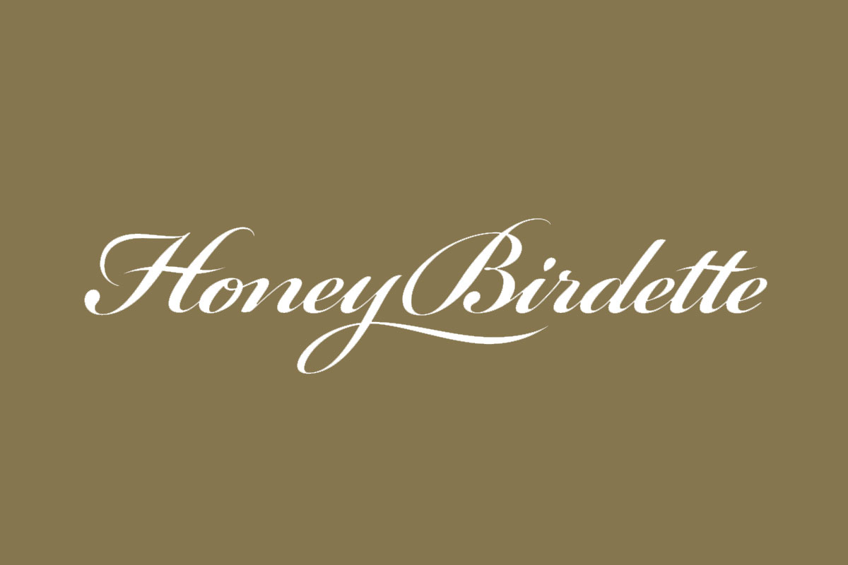 Honey Birdette品牌反白logo