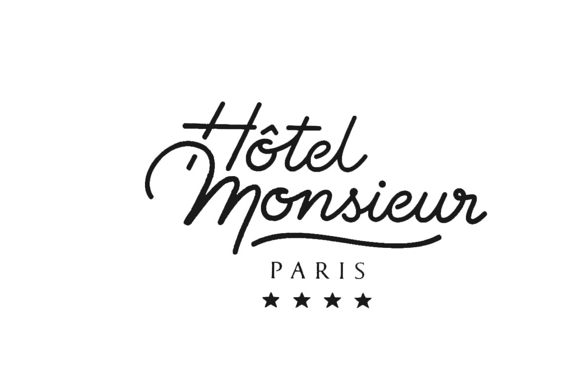 Hôtel Monsieur酒店品牌LOGO设计案例-酒店行业标志设计方案