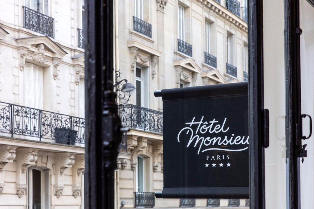 Hôtel Monsieur酒店标志设计含义及酒店品牌设计理念