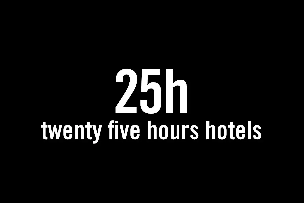25Hours酒店品牌反白LOGO