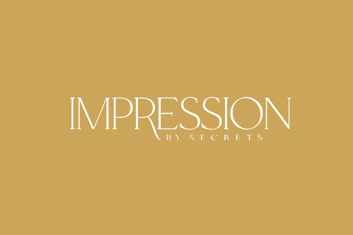 IMPRESSION酒店品牌反白LOGO