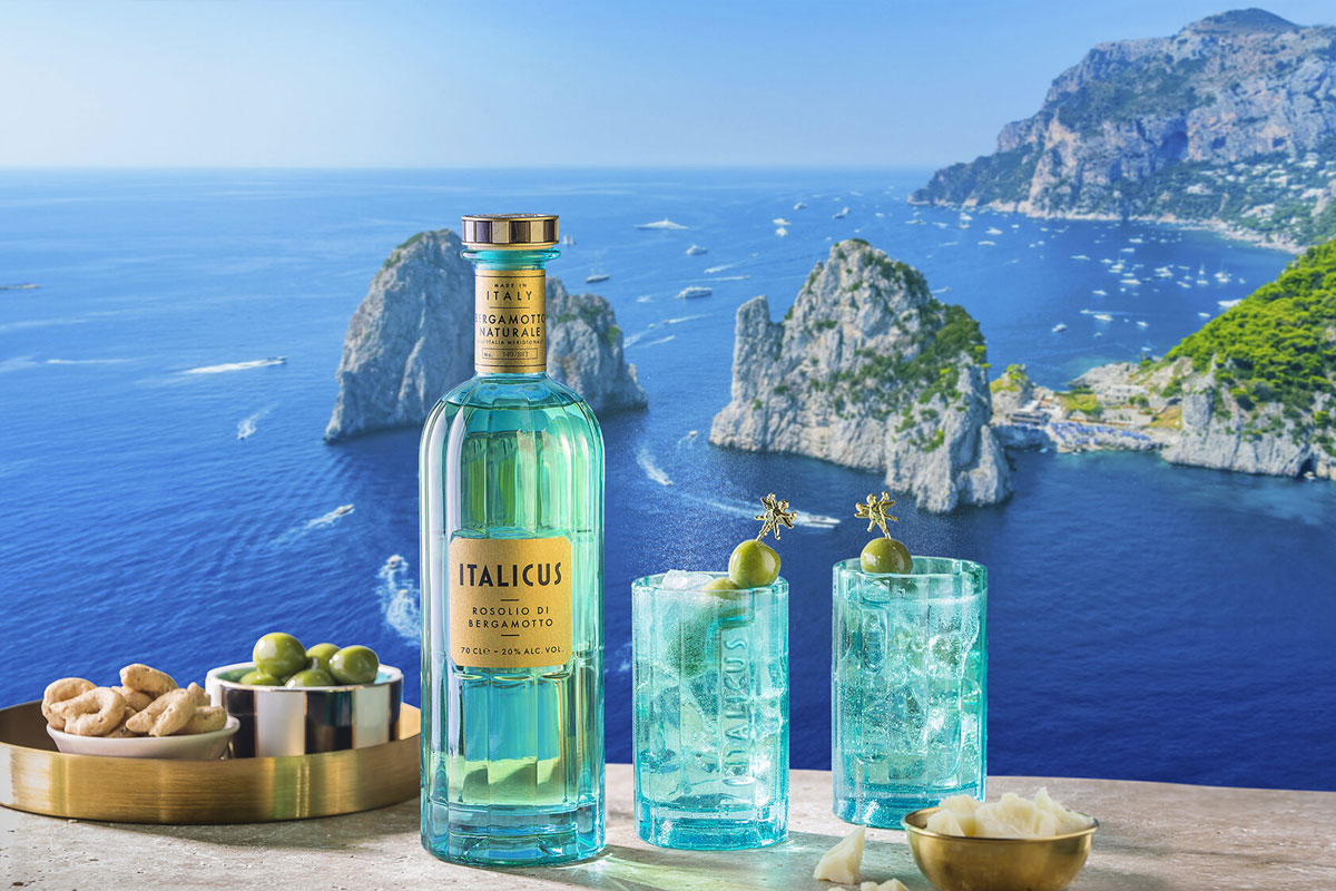 Italicus标志设计含义及杜松子酒品牌设计理念