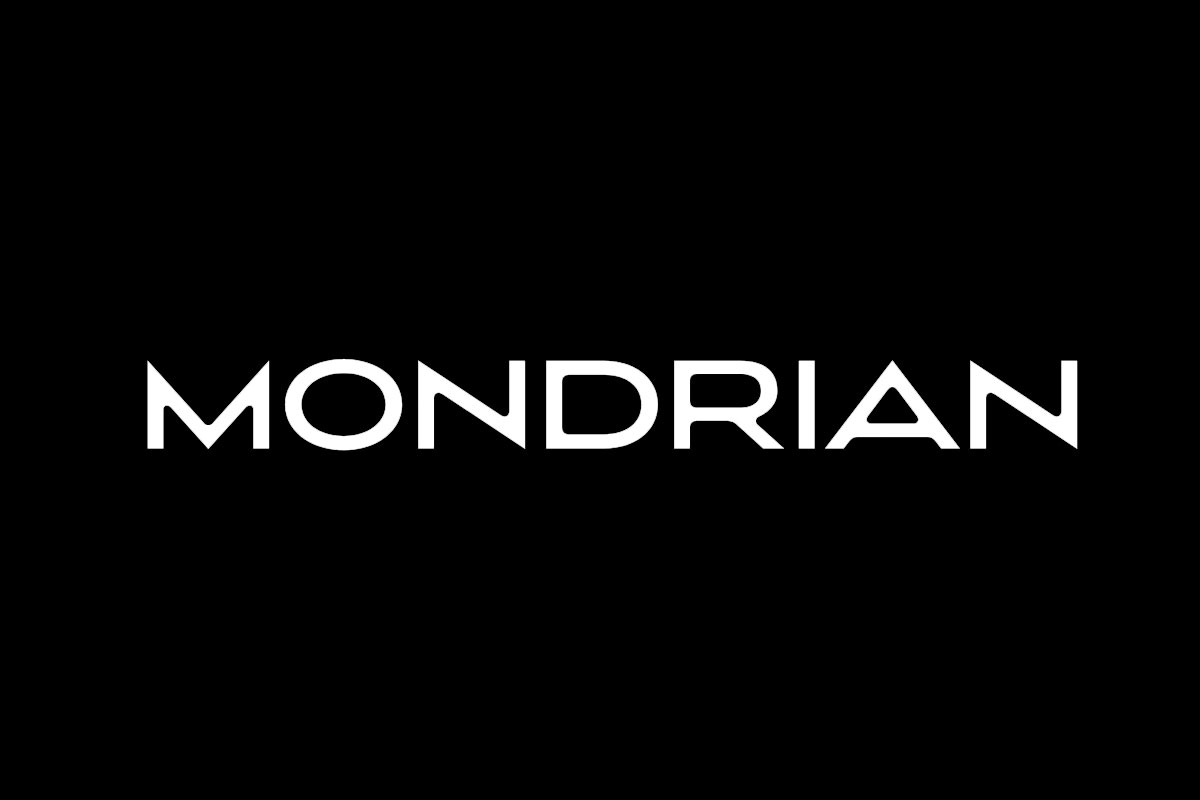 MONDRIAN蒙德里安酒店品牌反白LOGO
