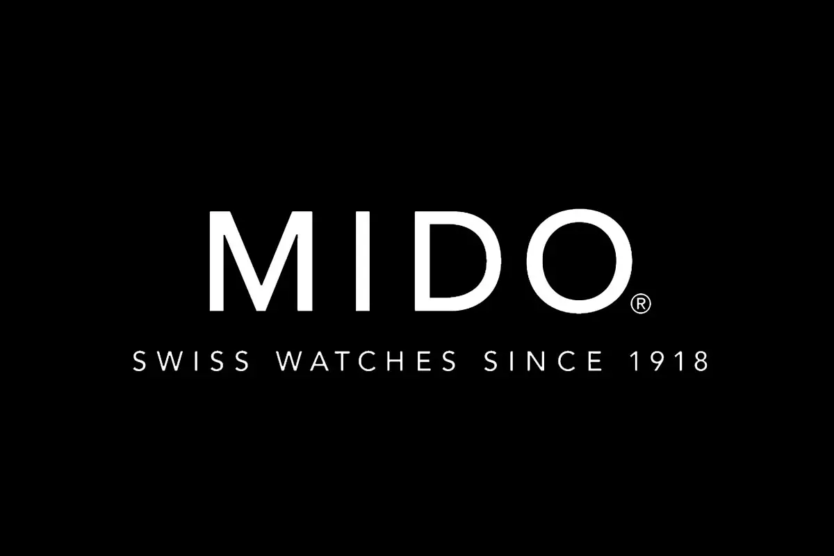 Mido美度品牌反白LOGO