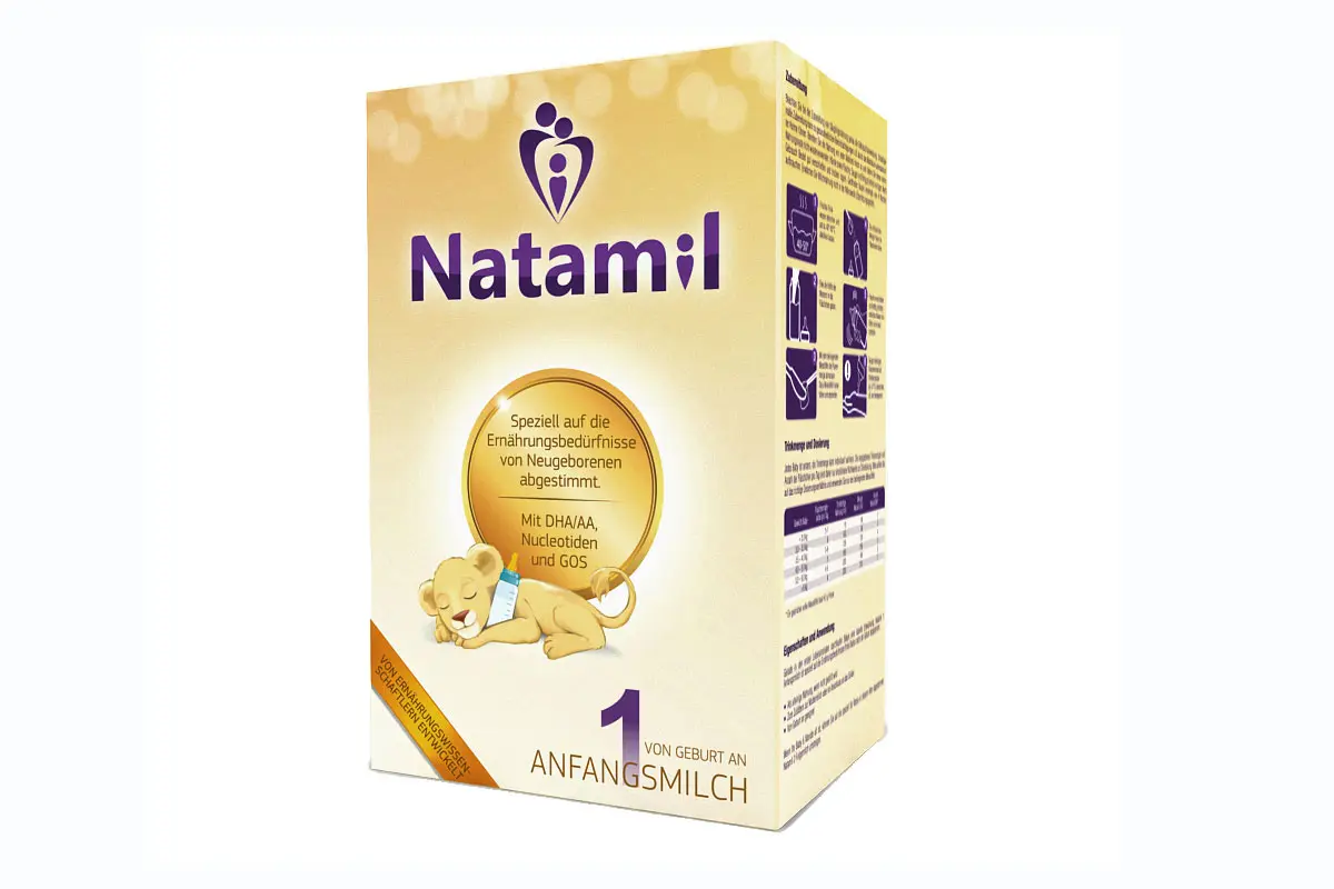 Natamil品牌LOGO设计案例-牛奶行业标志设计方案