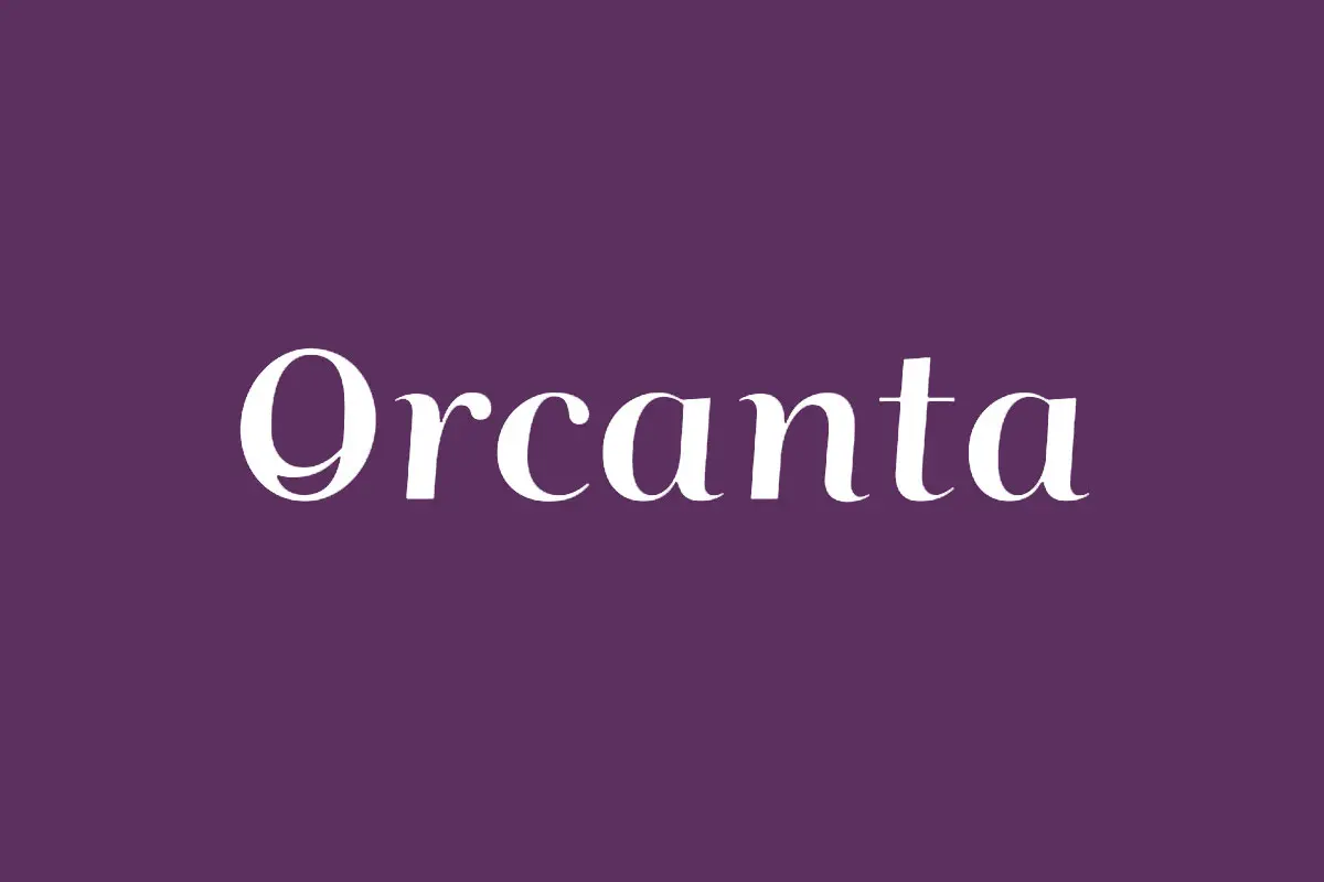 Orcanta品牌反白LOGO