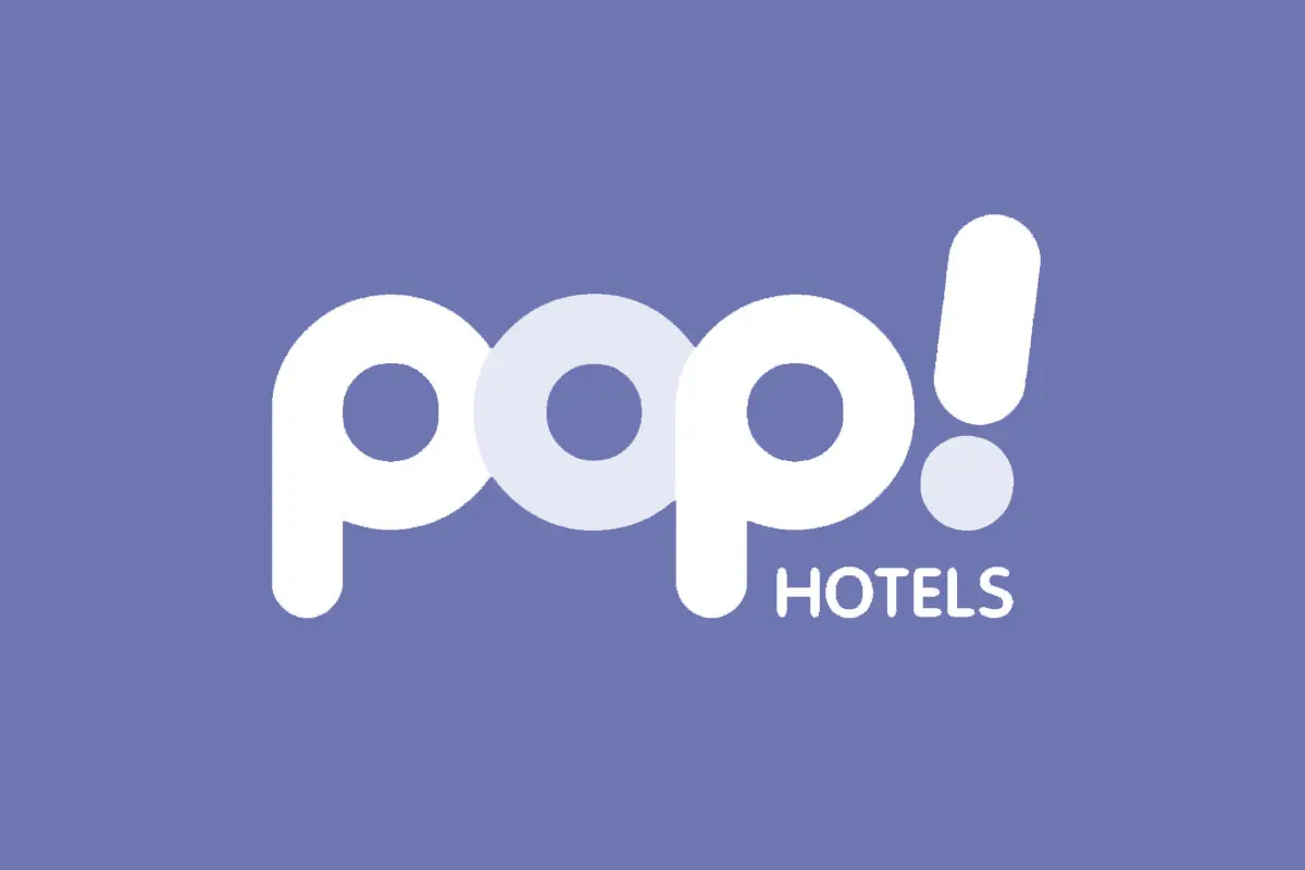POP酒店品牌反白LOGO