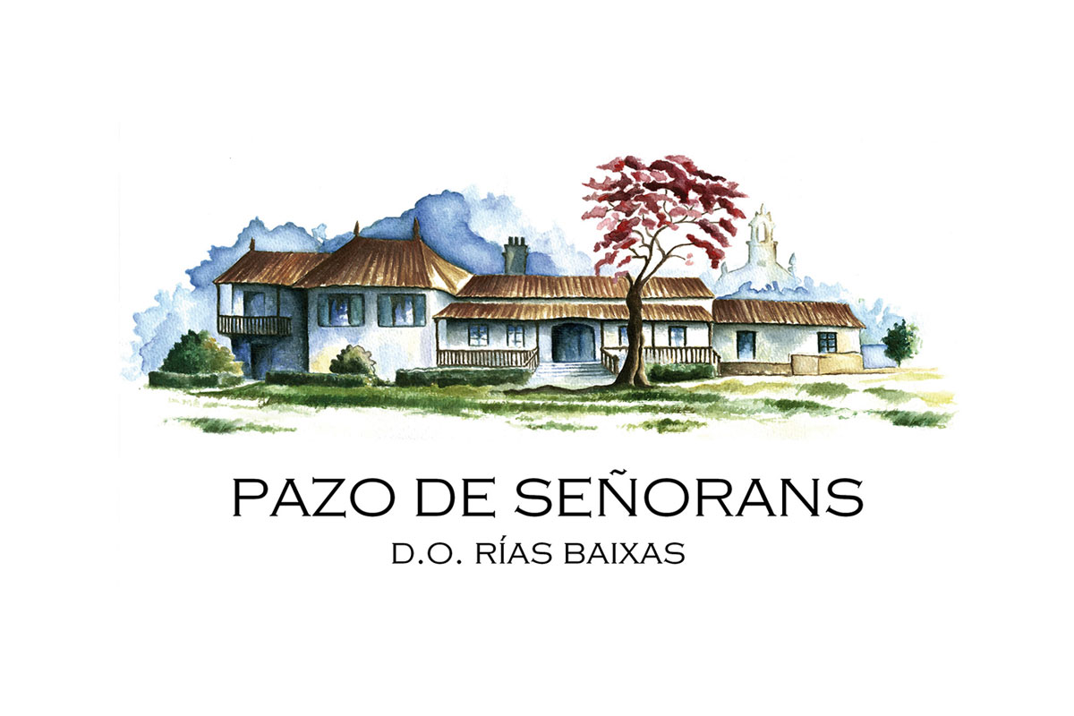 Pazo de Señorans下海湾品牌LOGO设计案例-葡萄酒行业标志设计方案