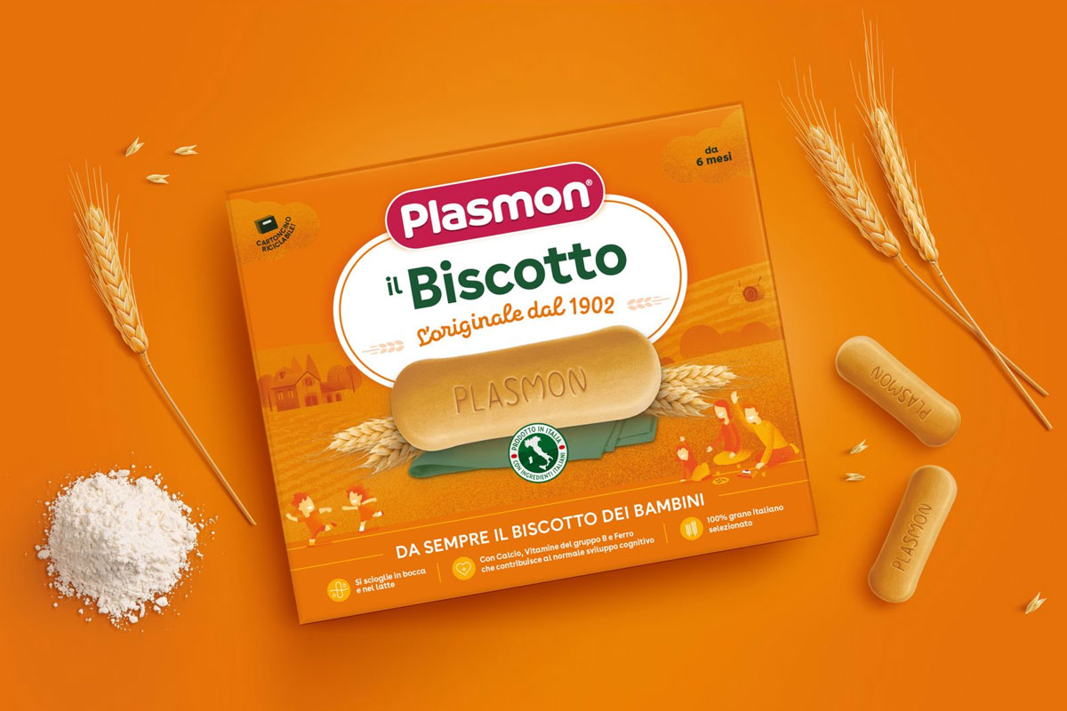Plasmon派乐萌品牌LOGO设计案例-牛奶行业标志设计方案