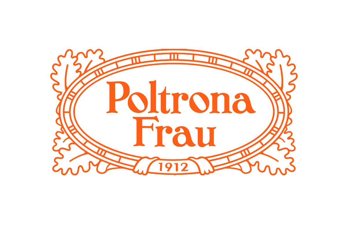 Poltrona Frau玻托那福劳品牌LOGO设计案例-家具行业标志设计方案