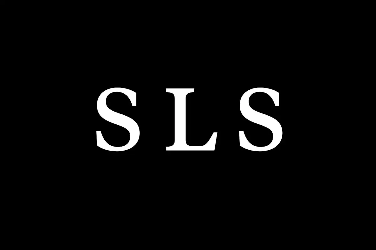 SLS酒店品牌反白LOGO