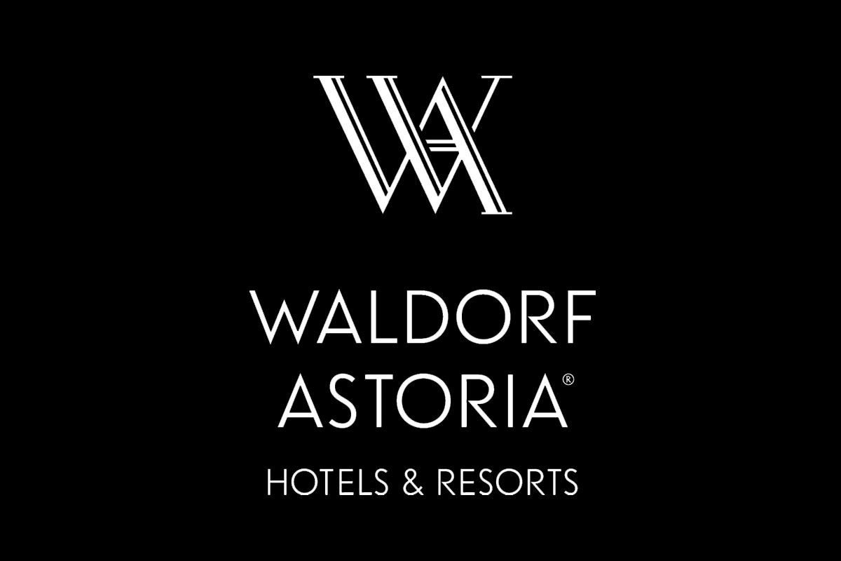 WALDORF ASTORIA华尔道夫酒店品牌反白LOGO