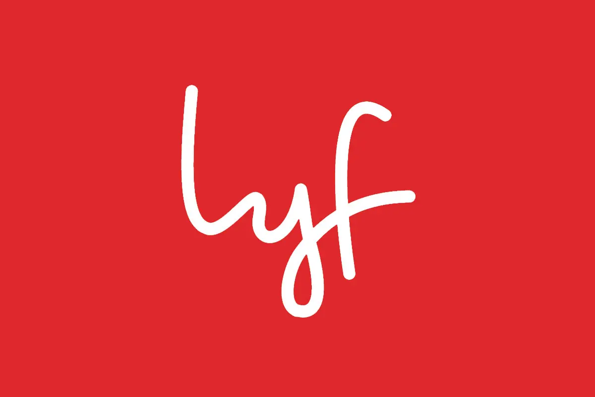 lyf络驿坊酒店品牌反白LOGO