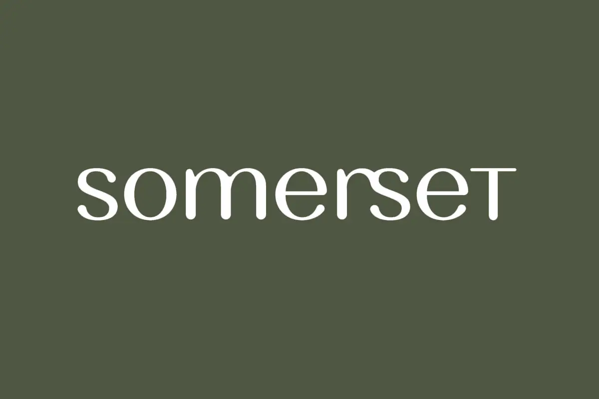 somerset酒店品牌反白LOGO
