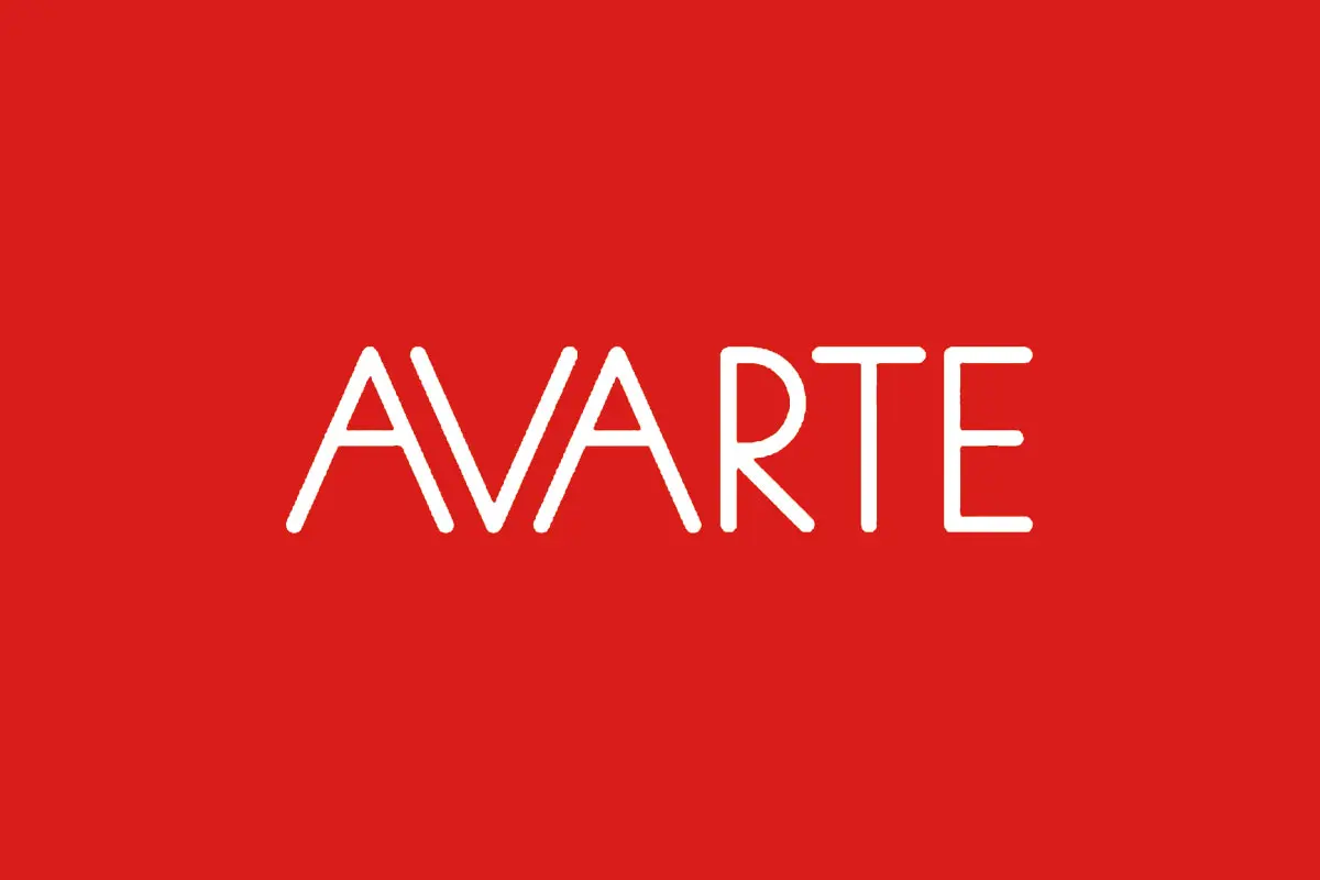 Avarte阿旺特反白logo