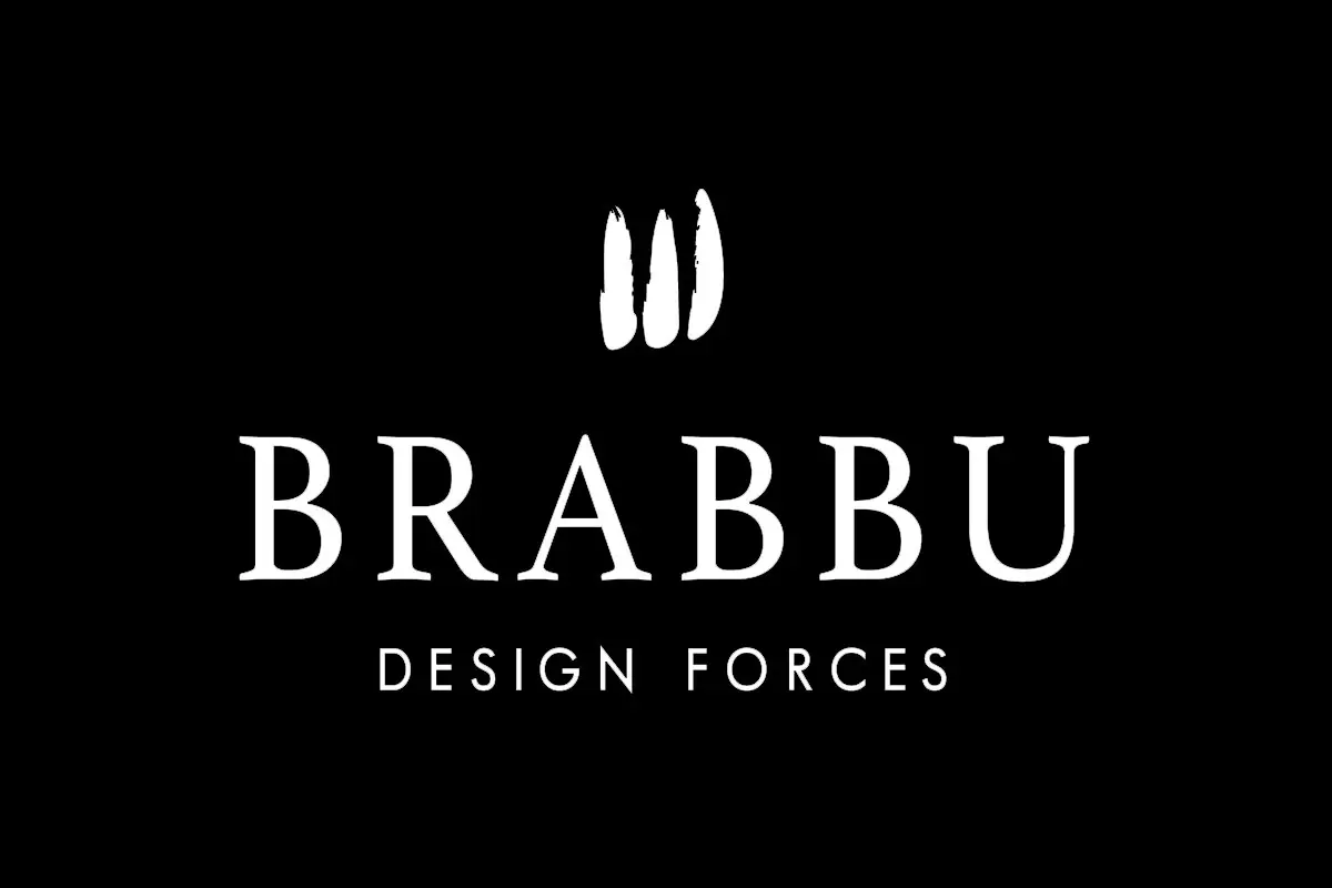 BRABBU反白LOGO