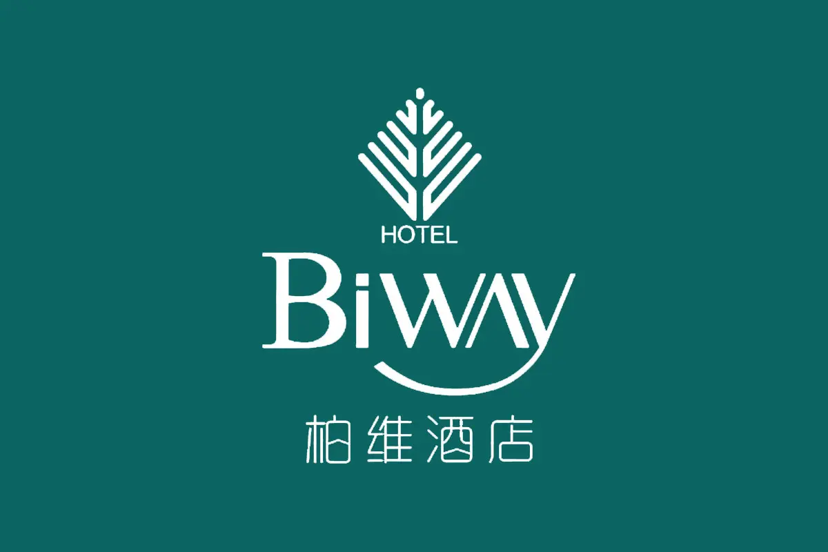 柏维酒店品牌反白LOGO