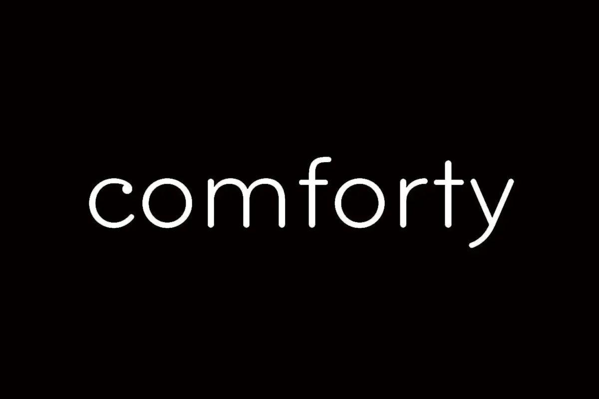 Comforty反白logo