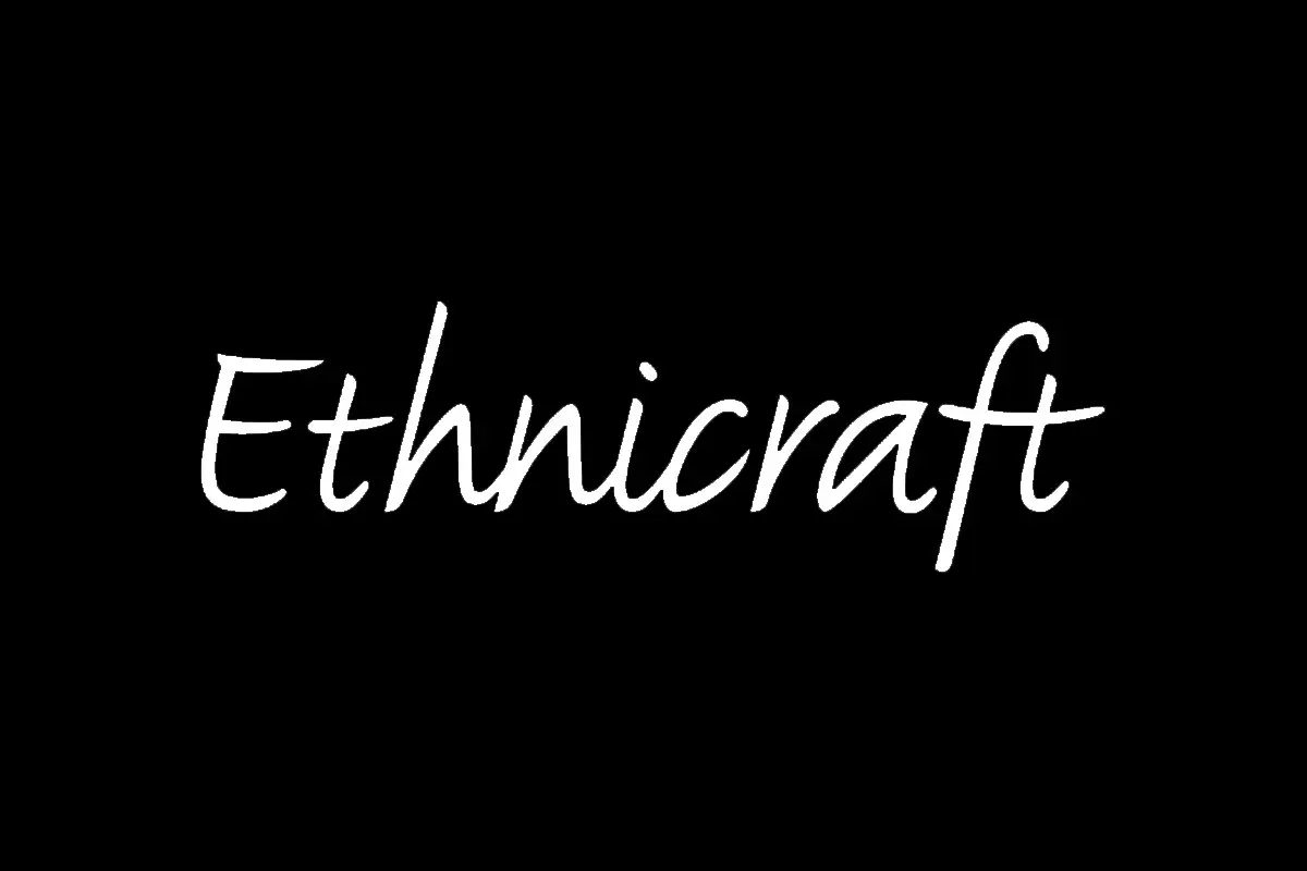 Ethnicraft反白LOGO