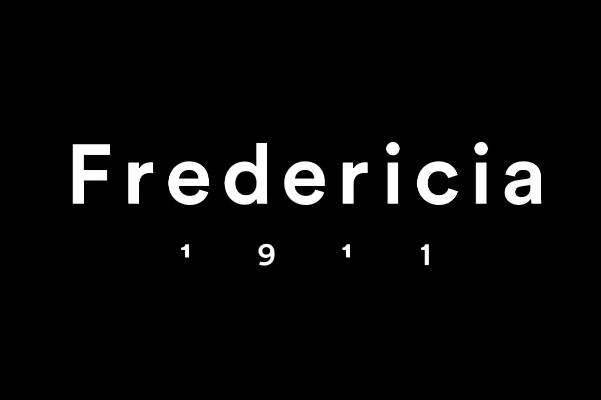 FREDERICIA反白LOGO