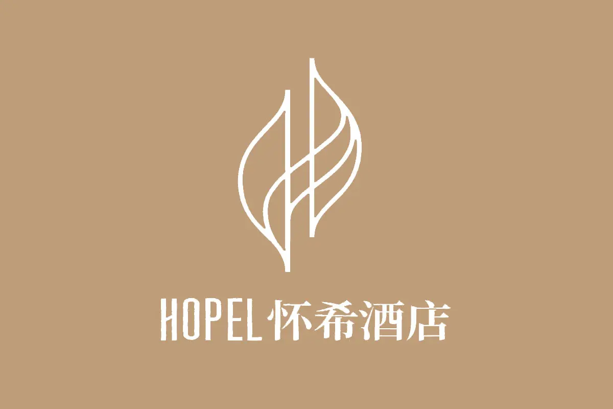 怀希酒店品牌反白LOGO