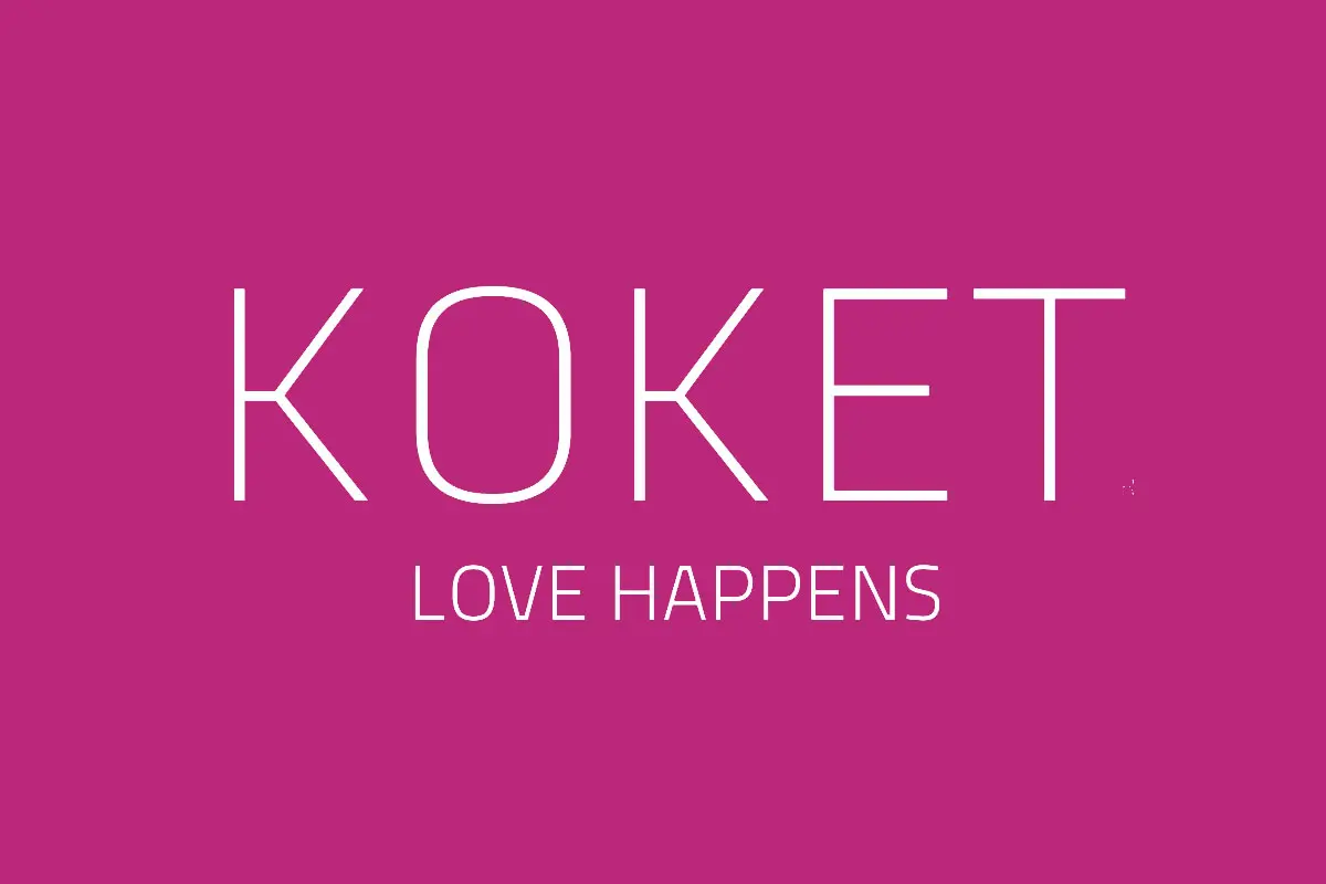 KOKET品牌反白LOGO