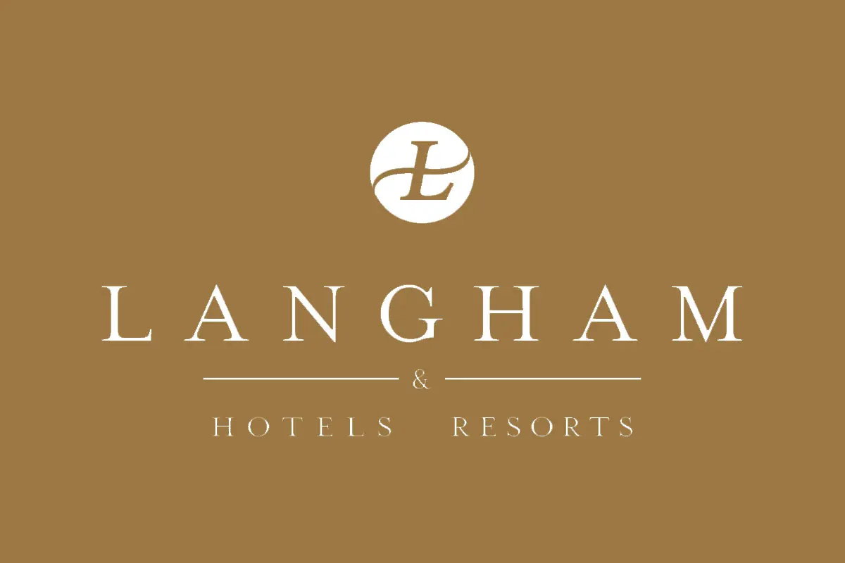 LANGHAM朗廷酒店品牌反白LOGO
