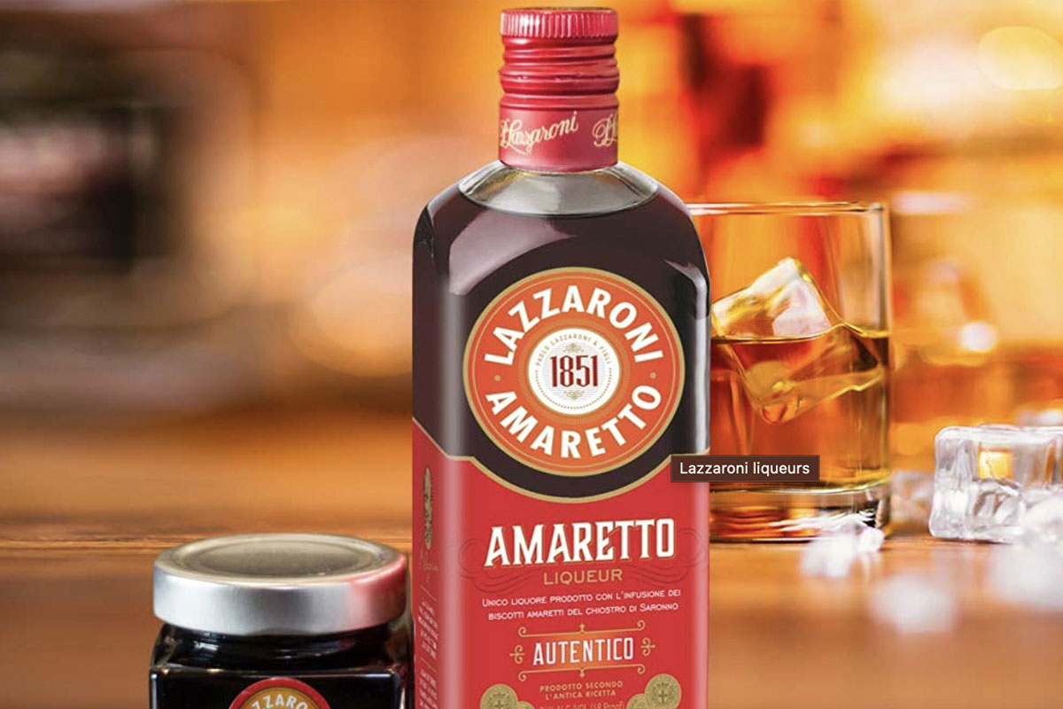 Lazzaroni Amaretto标志设计含义及利口酒品牌设计理念
