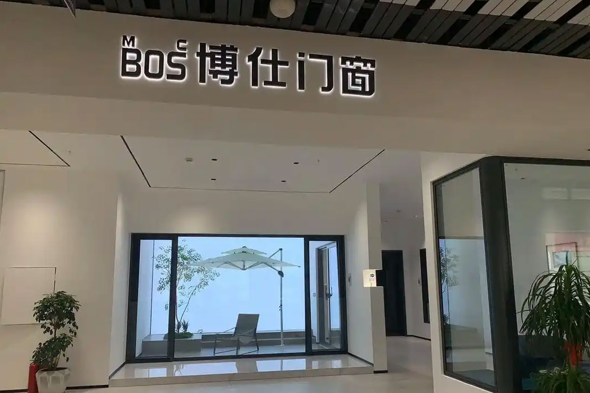 博仕门窗logo设计含义及门窗品牌设计理念