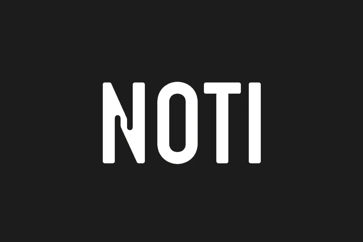 NOTI反白logo