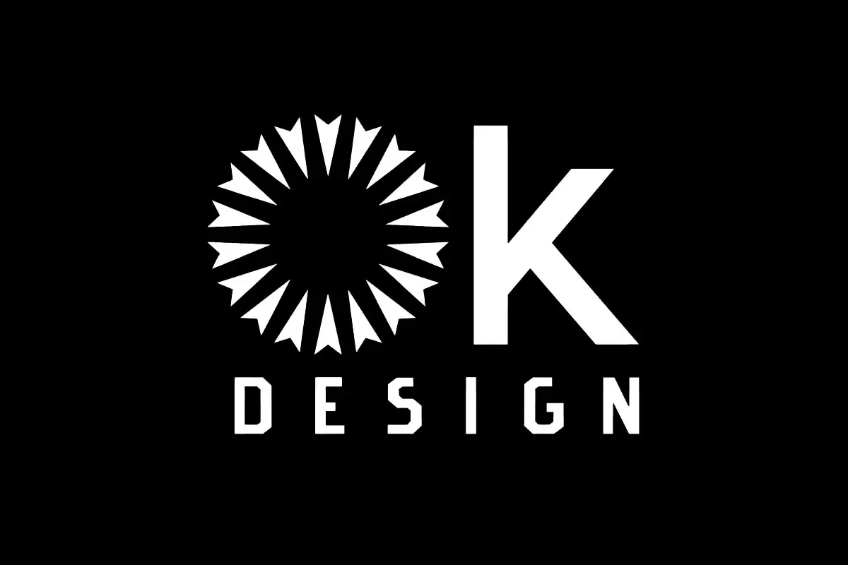 OK Design反白LOGO