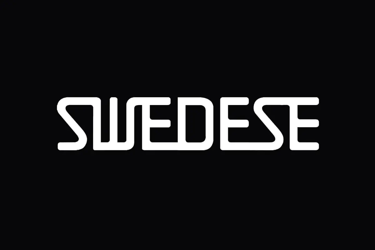 Swedese反白logo