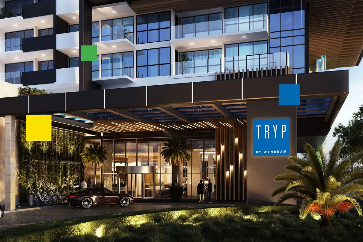 TRYP爵怡温德姆酒店标志设计含义及酒店品牌设计理念