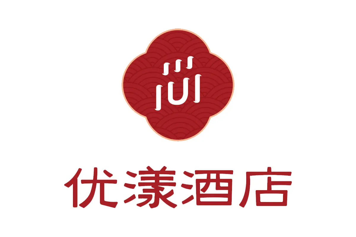 优漾酒店品牌LOGO设计案例-酒店行业标志设计方案