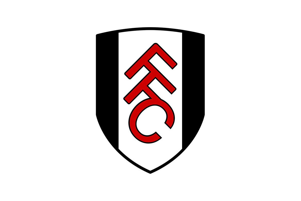 富勒姆足球俱乐部logo设计-红色FFC字母盾徽