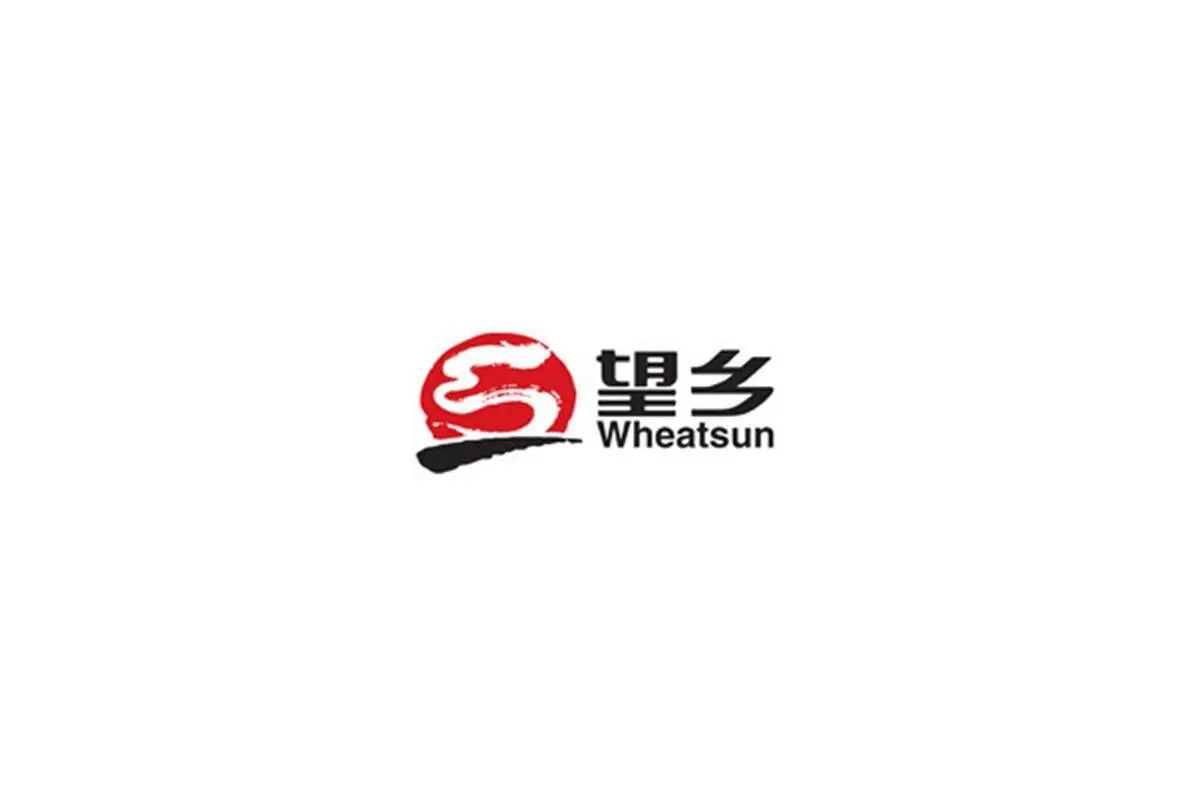 望乡食品logo设计-麦浪太阳图形标志